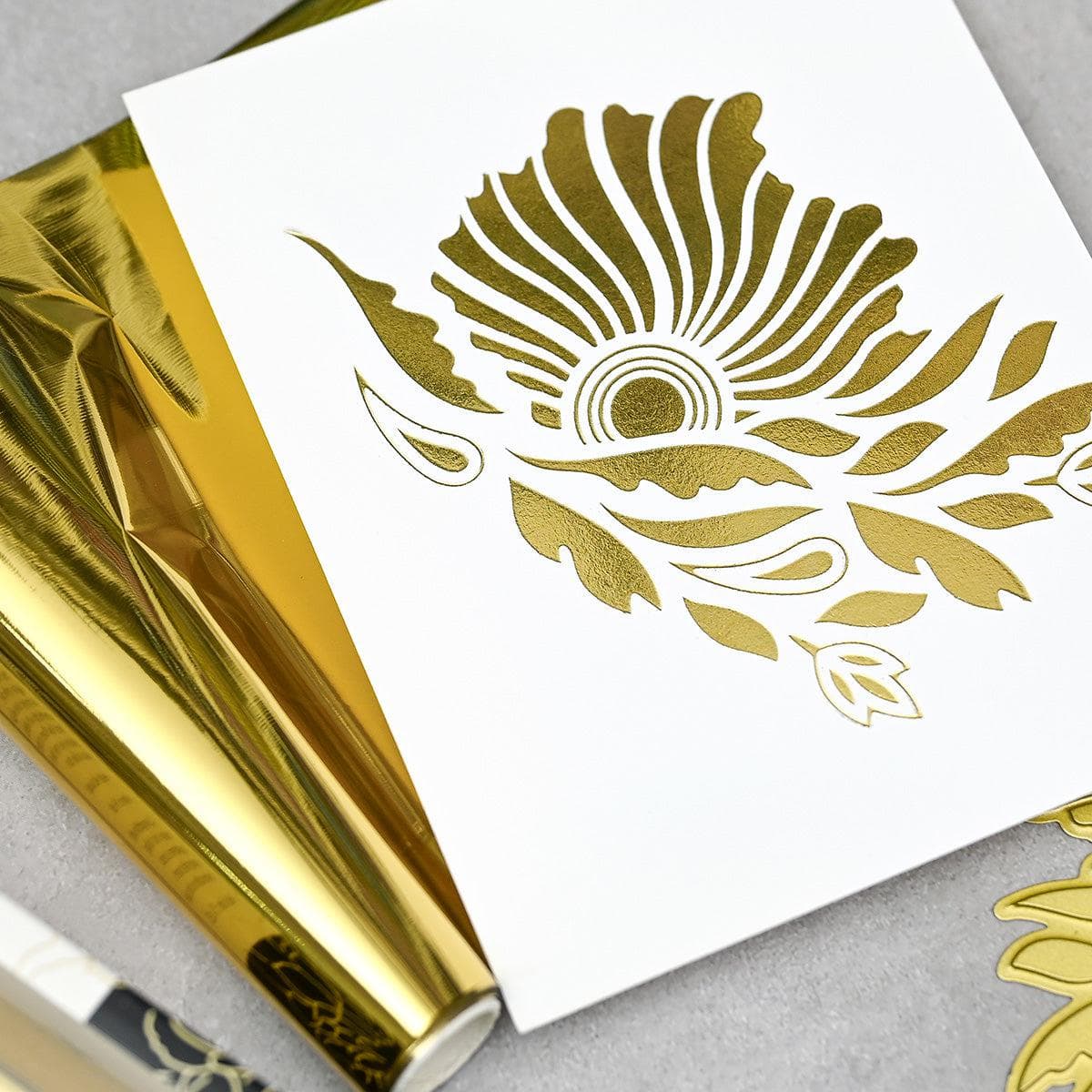Hot Foil Roll - Brushed Gold (Mirror)