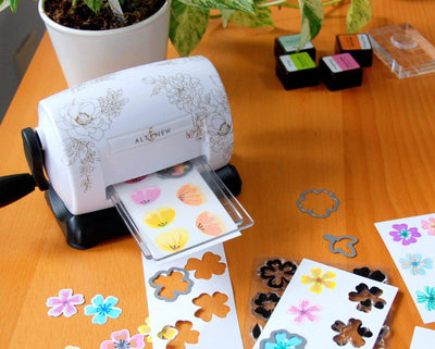 Mini Die Cutting Machine & Gradient Cardstock Bundle