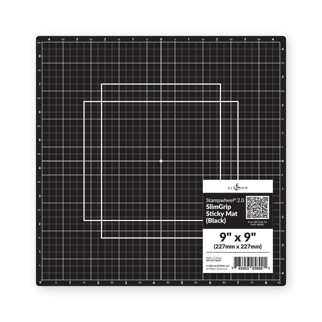 Ticky Mat Iconogramma Stampwheel 2.0 - SlimGrip Sticky Mat (Black) | Altenew