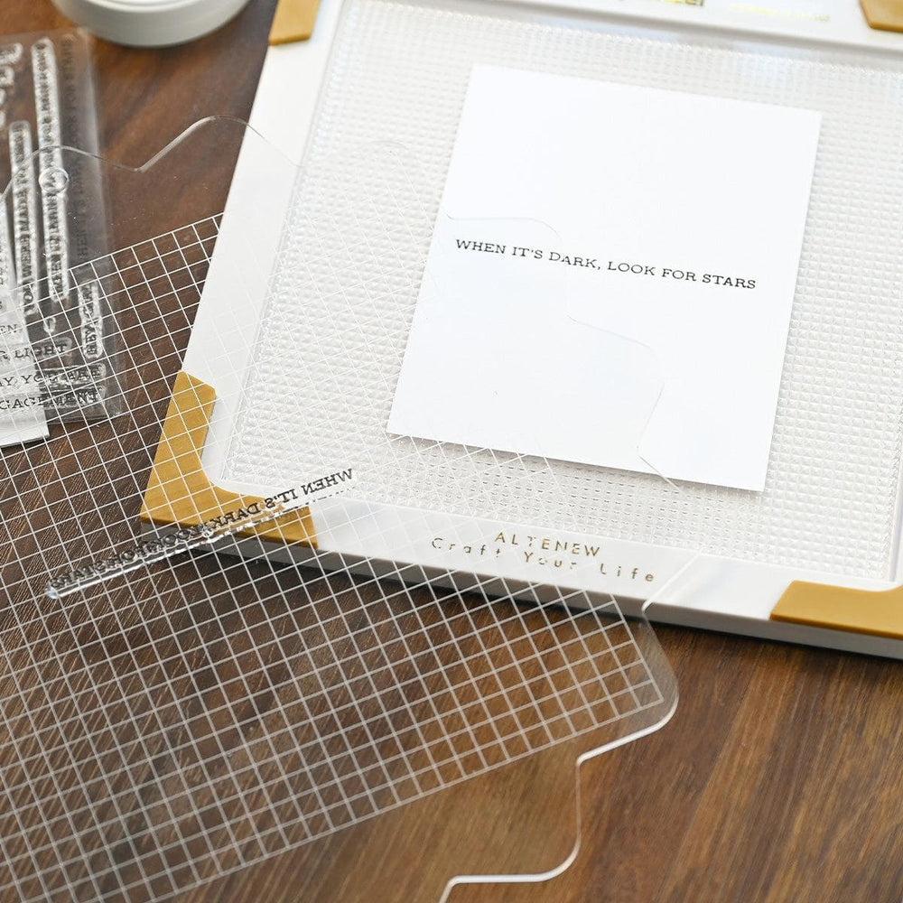 Stampwheel - Square Grid Flip Plate