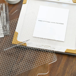 Stampwheel - Square Grid Flip Plate