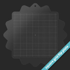 Stampwheel - Square Grid Flip Plate