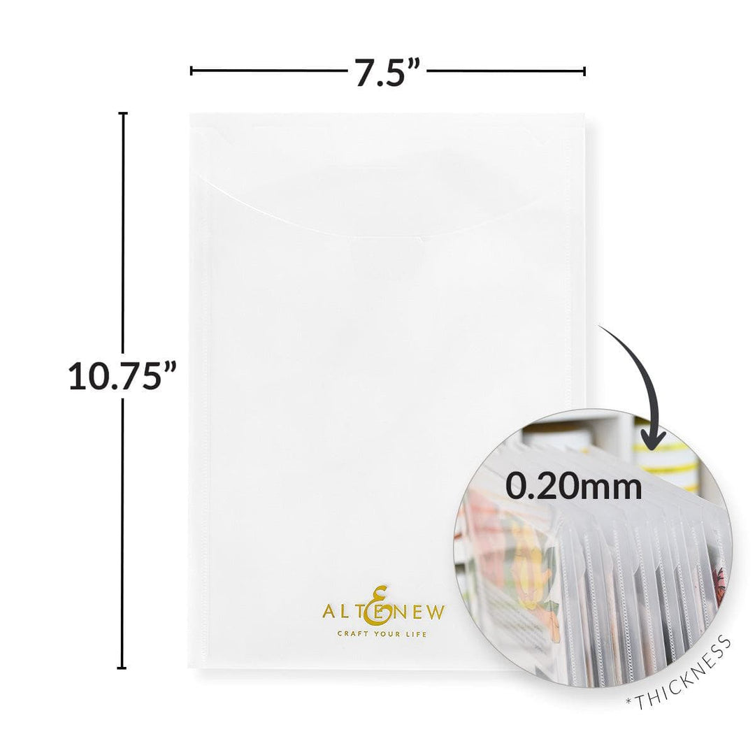 Storage Pockets: 10.75" x 7.5" (10 pieces/set)