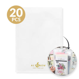 Storage Pockets: 7.5" x 10.75" (20 pieces/set)