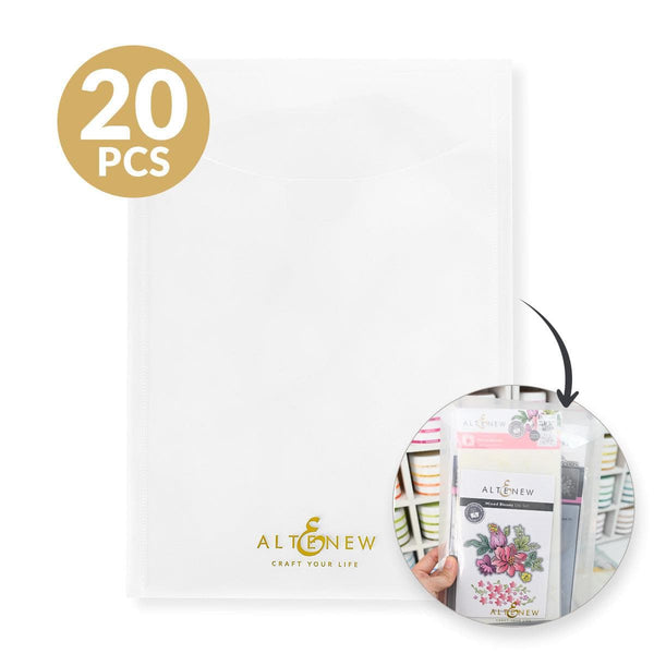 Storage Pockets: 7.5" x 10.75" (20 pieces/set)