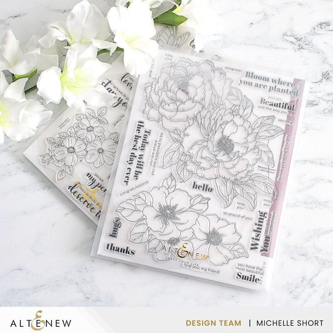 Set of ten Altenew storage pockets measuring 9 x 11.5 inches, ideal for organizing tools and craft supplies.