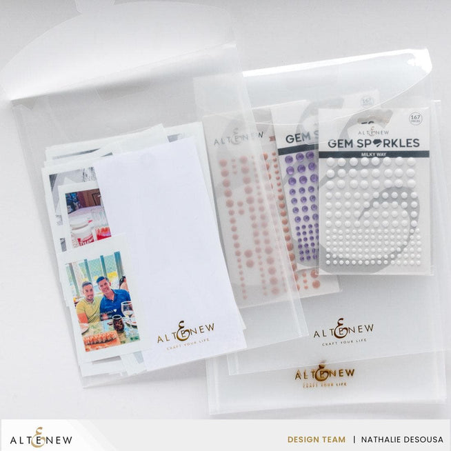 Set of 10 Altenew storage pockets measuring 9 x 11.5 inches, designed for organizing tools and craft supplies.