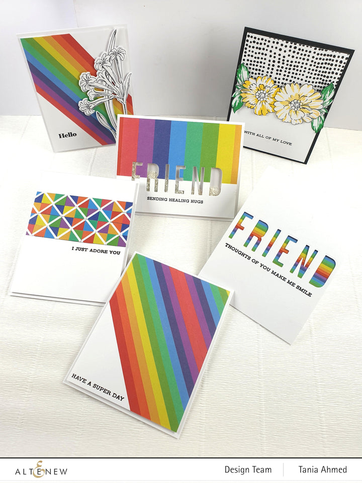 XF Tape Washi Tapes Geo Rainbow Wide Washi Tape