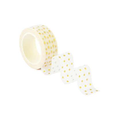 XF Tape Washi Tapes Gold Foil Polka Dot Washi Tape