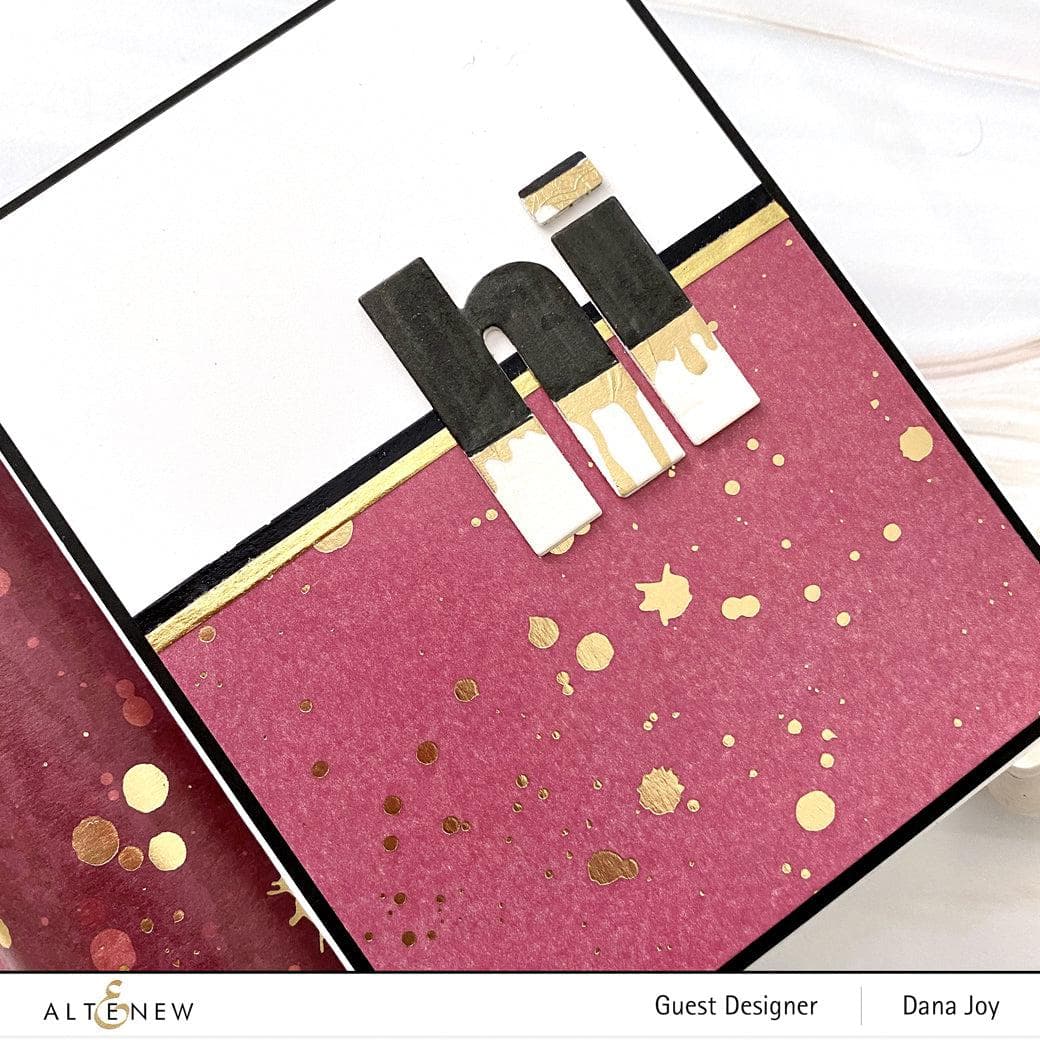 XF Tape Washi Tapes Gold Splatter Cosmic Berry Wide Washi Tape