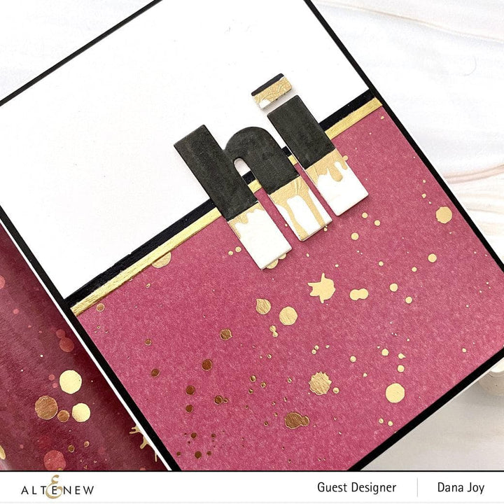 XF Tape Washi Tapes Gold Splatter Cosmic Berry Wide Washi Tape