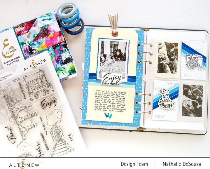 XF Tape Washi Tapes Lapis Lazuli Slim Washi Tape Set