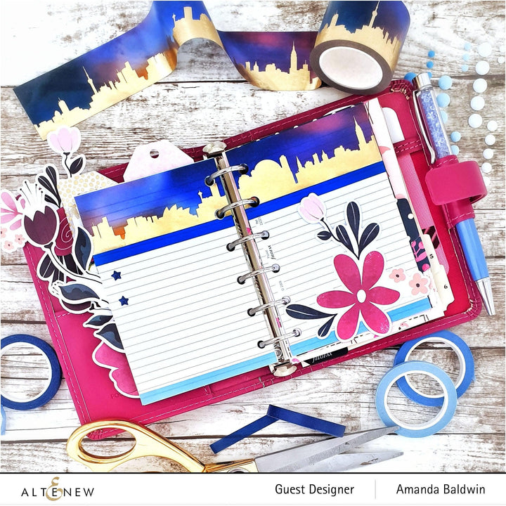 XF Tape Washi Tapes Lapis Lazuli Slim Washi Tape Set