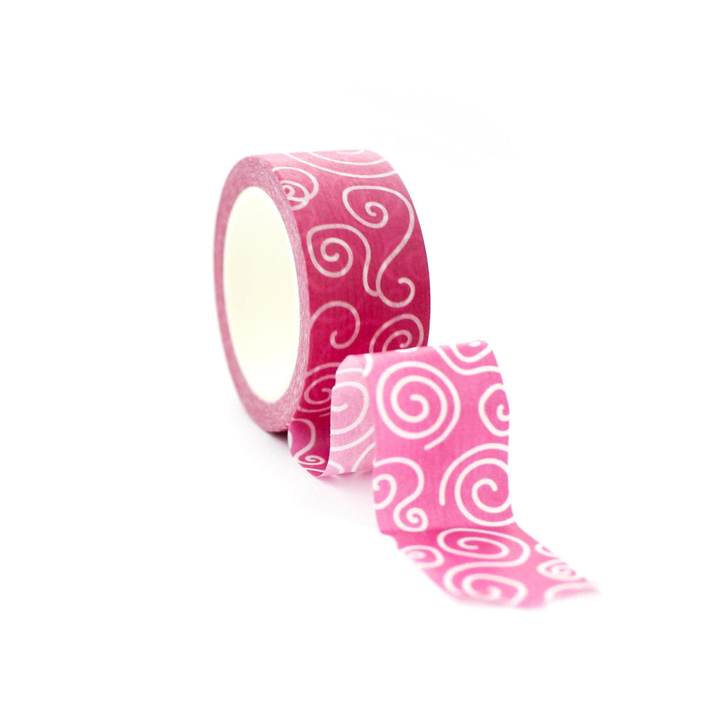 Swirlies in Pink Washi Tape