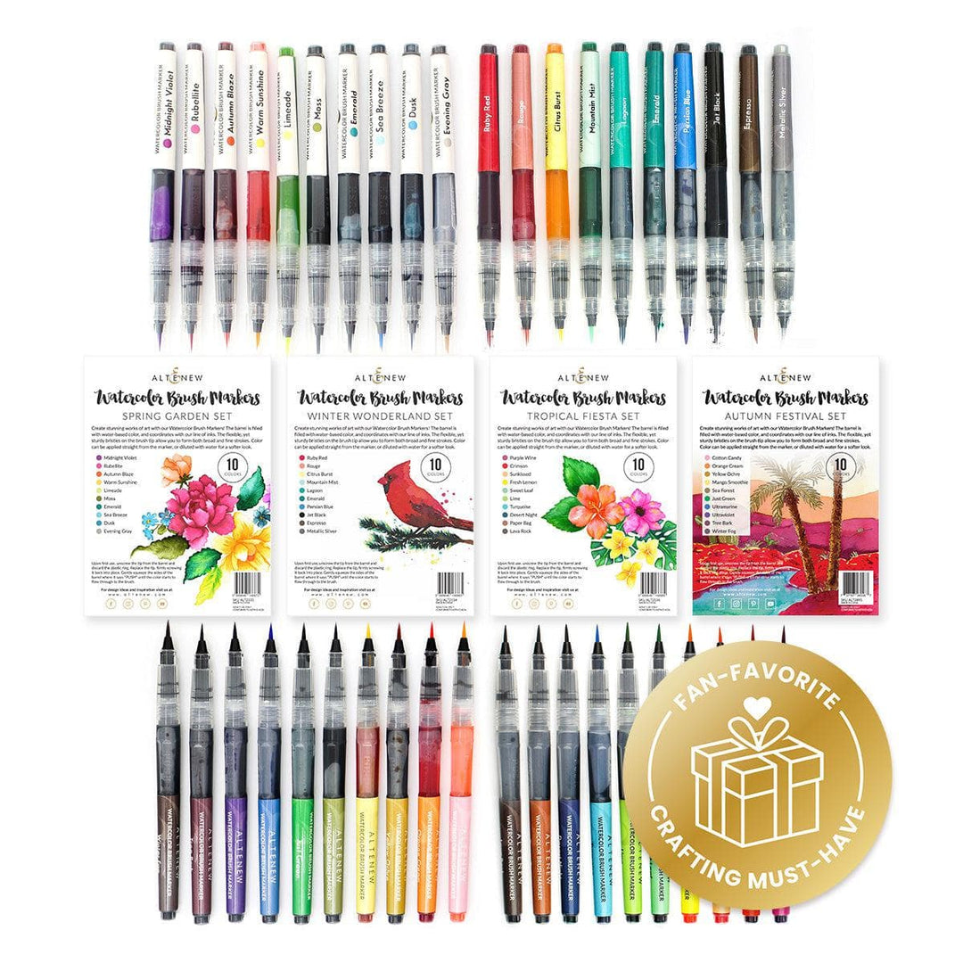 Altenew Water-based Marker Bundle Ultimate Watercolor Brush Markers Bundle