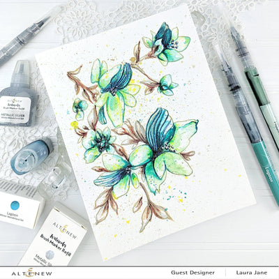 Altenew Water-based Marker Bundle Winter Watercolor Brush Marker Basics Bundle