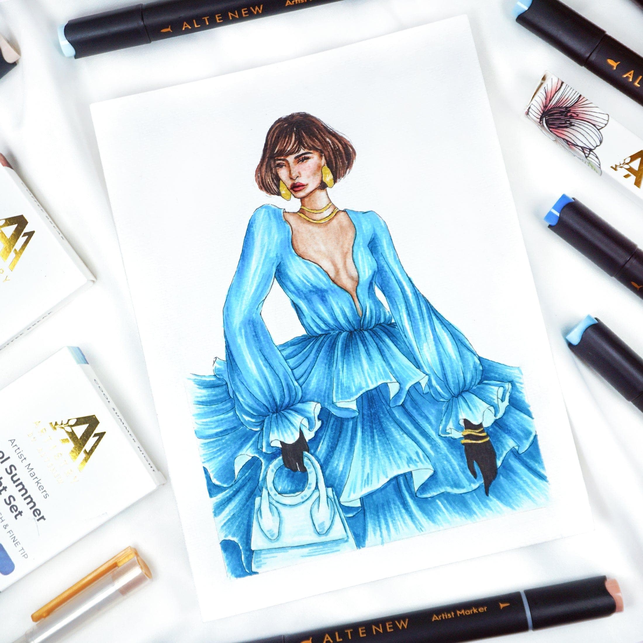 Hawaiian Shores Dual Tip Pens (Water-based) | Altenew