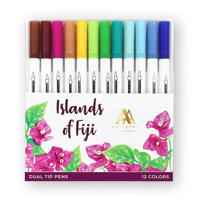 Be Creative Arts Crafts Water-based Markers Islands of Fiji Brush & Fine Tip Pens