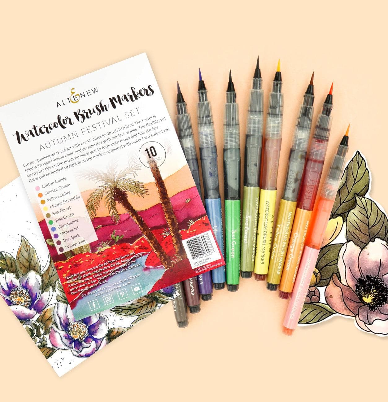 Watercolor Brush Markers - Autumn Festival Set