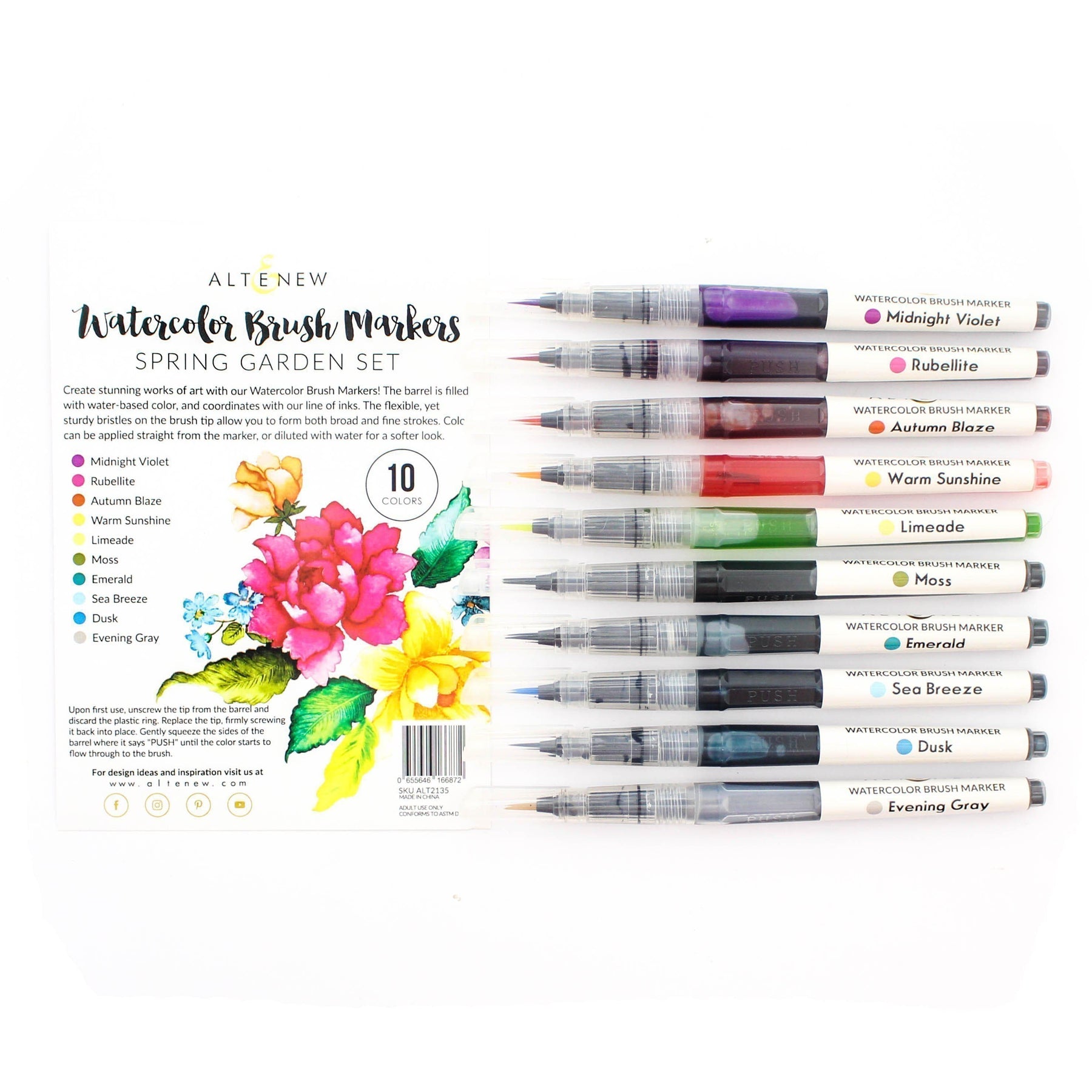 Multi-purpose Watercolor Pens Refillable, Artist Grade Watercolor Brushes  For Water Color Painting, Lettering