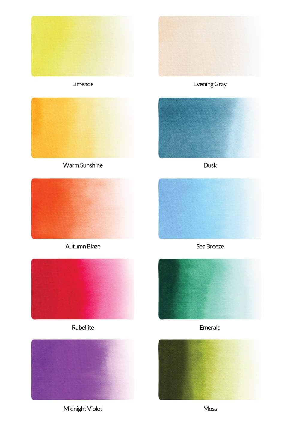 Watercolor Brush Markers - Spring Garden Set