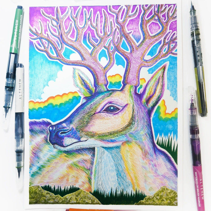 Watercolor Brush Markers - Spring Garden Set