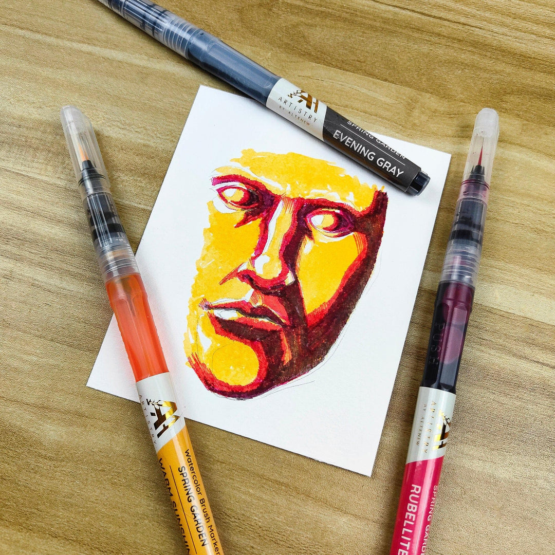 Watercolor Brush Markers - Spring Garden Set