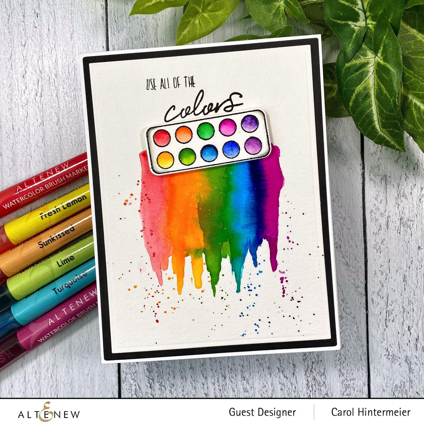 Be Creative Arts Crafts Water-based Markers Watercolor Brush Markers - Tropical Fiesta Set