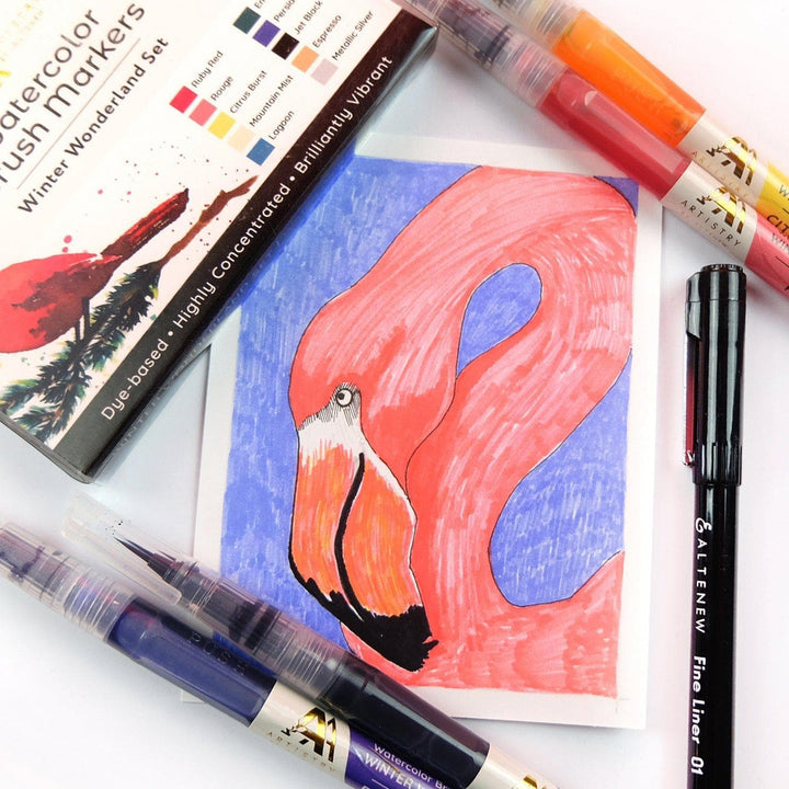 Watercolor Brush Markers - Winter Wonderland Set