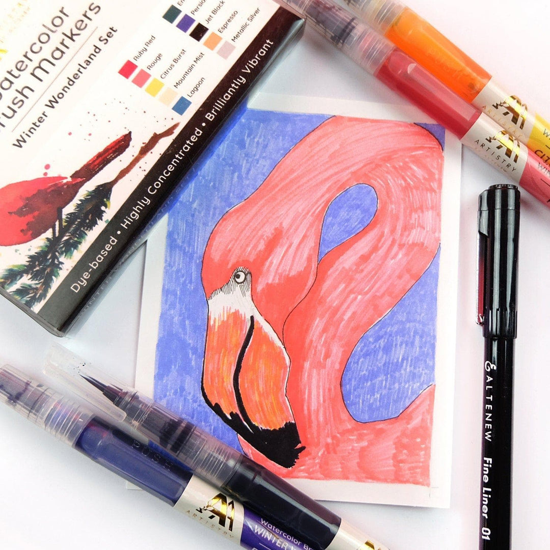 Watercolor Brush Markers Winter Wonderland Set – Altenew