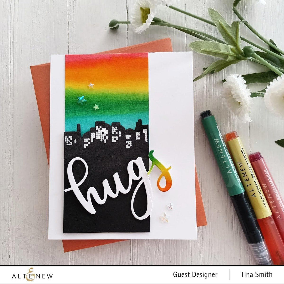 Be Creative Arts Crafts Water-based Markers Watercolor Brush Markers - Winter Wonderland Set