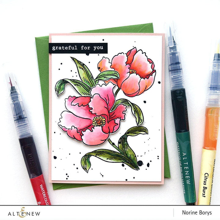 Be Creative Arts Crafts Water-based Markers Watercolor Brush Markers - Winter Wonderland Set