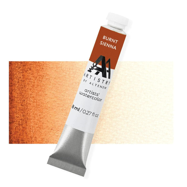 Artists' Watercolor Tube - Burnt Sienna