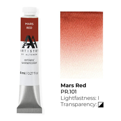 Artists' Watercolor Tube - Mars Red