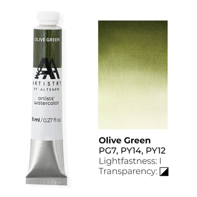 Artists' Watercolor Tube - Olive Green
