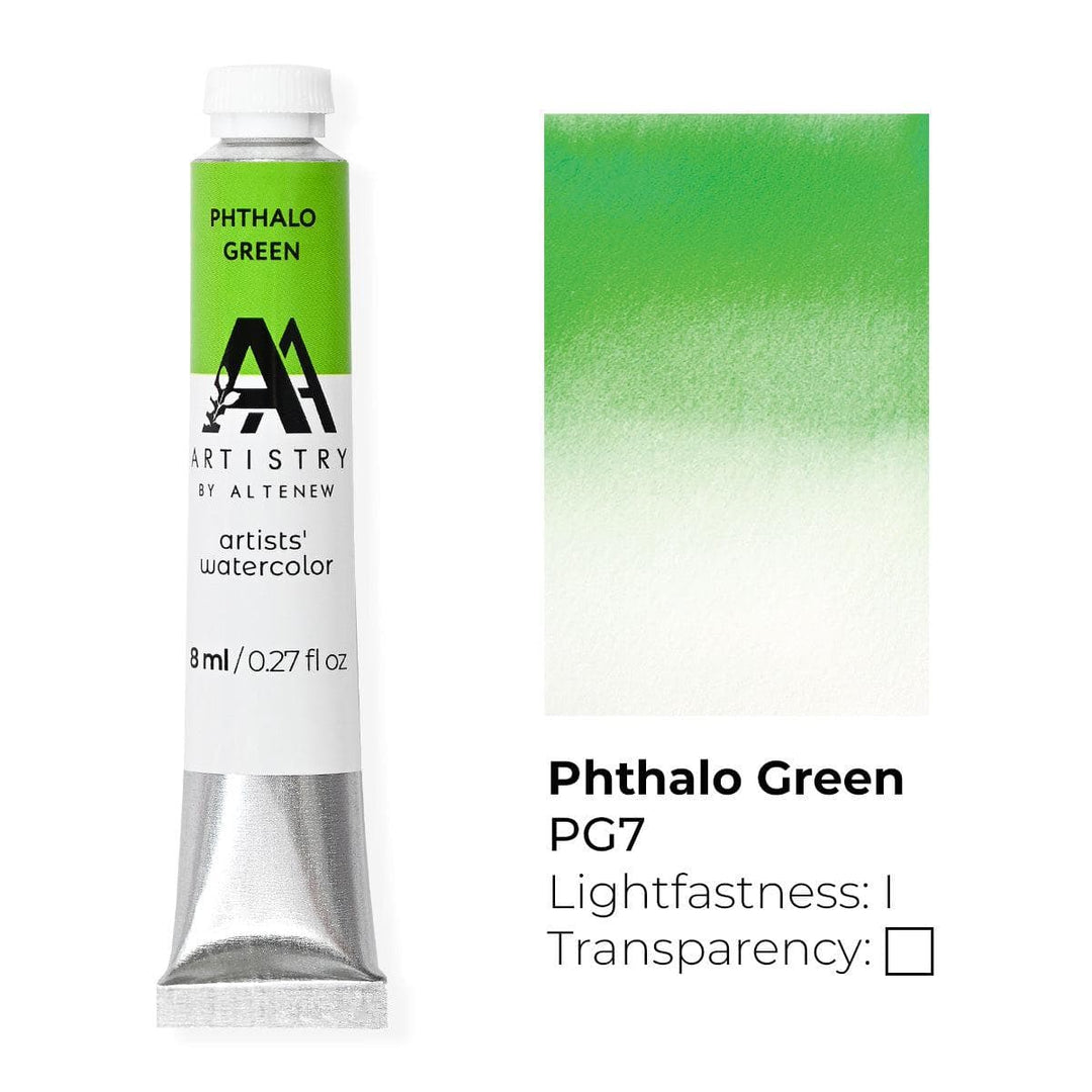Be Creative Arts Crafts Watercolor Artists' Watercolor Tube - Phthalo Green - (PG.7)