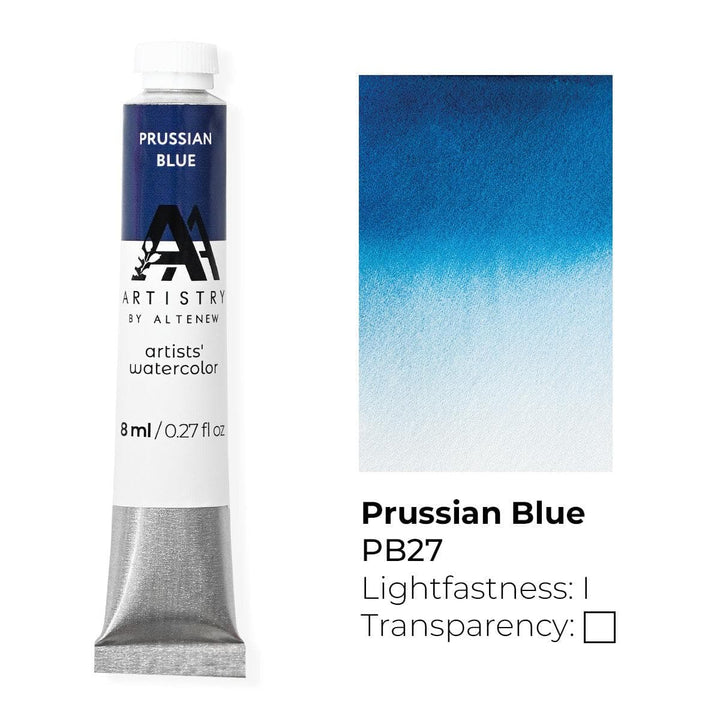 Be Creative Arts Crafts Watercolor Artists' Watercolor Tube - Prussian Blue - (PB.27)