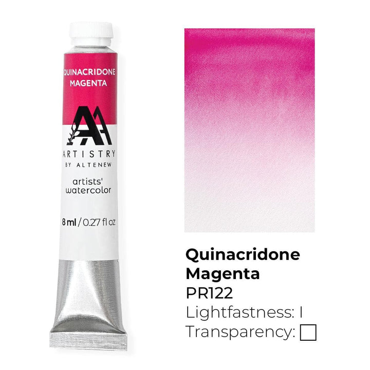 Be Creative Arts Crafts Watercolor Artists' Watercolor Tube - Quinacridone Magenta - (PR.122)