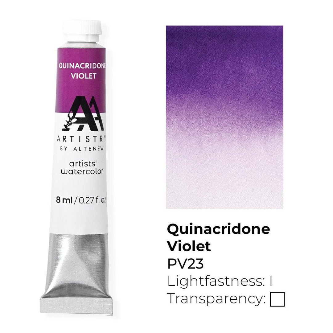 Be Creative Arts Crafts Watercolor Artists' Watercolor Tube - Quinacridone Violet - (PV.19)