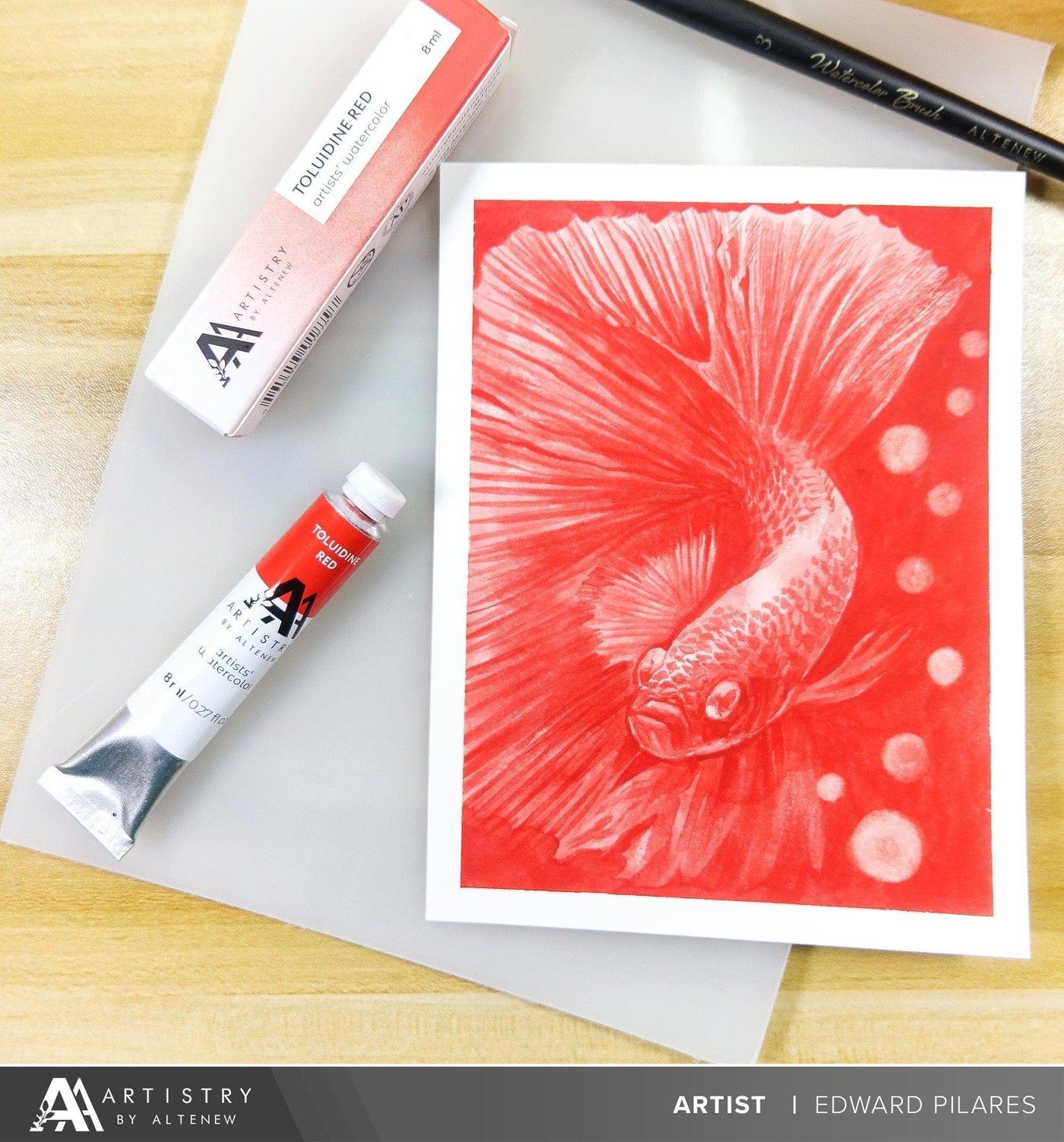 Artists' Watercolor Tube - Toluidine Red - (PR.3)