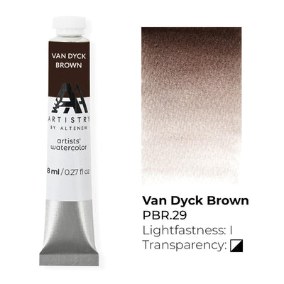 Artists' Watercolor Tube - Van Dyck Brown