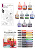 Altenew Watercolor Bundle Autumn Festival Watercolor Brush Markers & Refill & Stamp Bundle