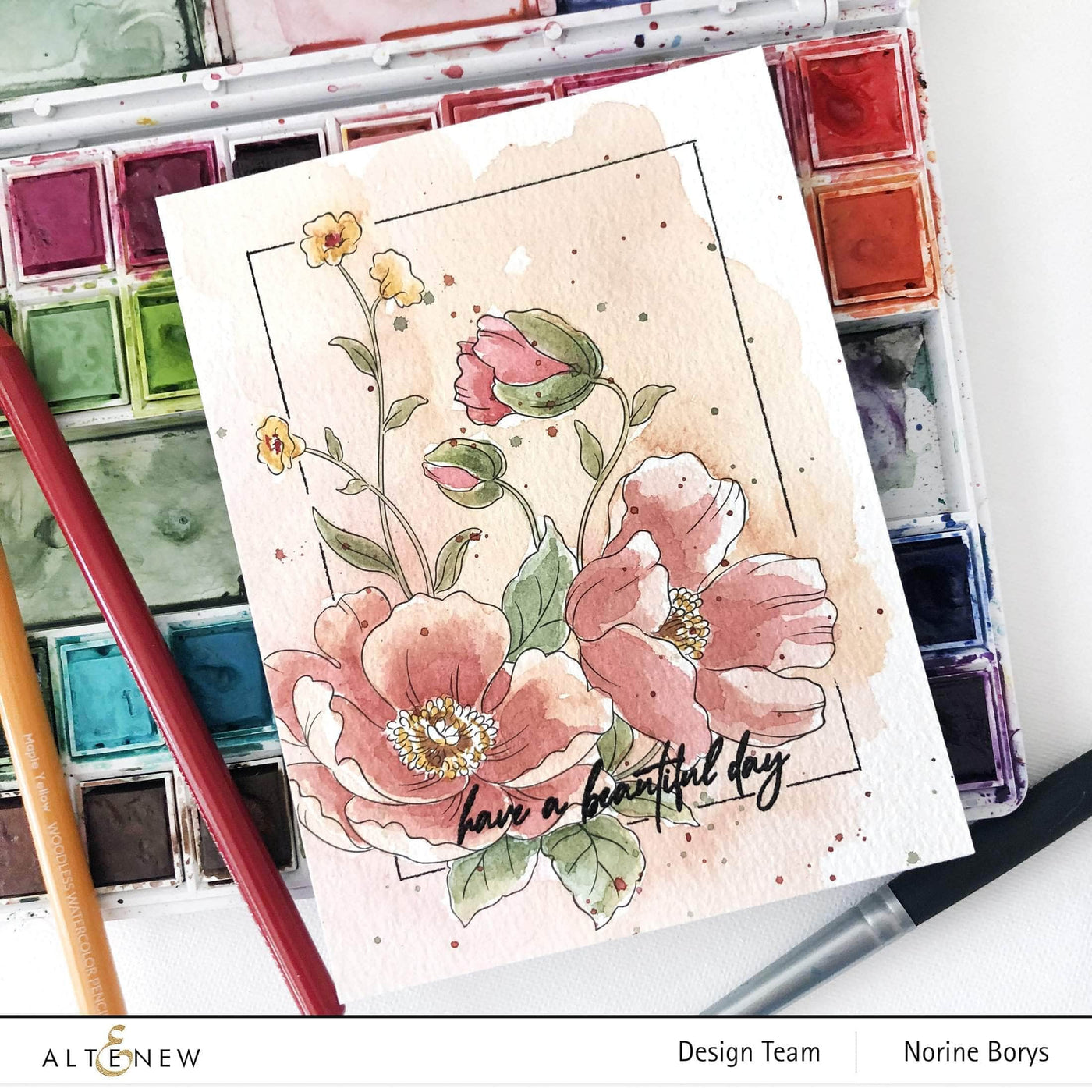 Altenew Watercolor Bundle Florals Coloring Book and Watercolor Bundle