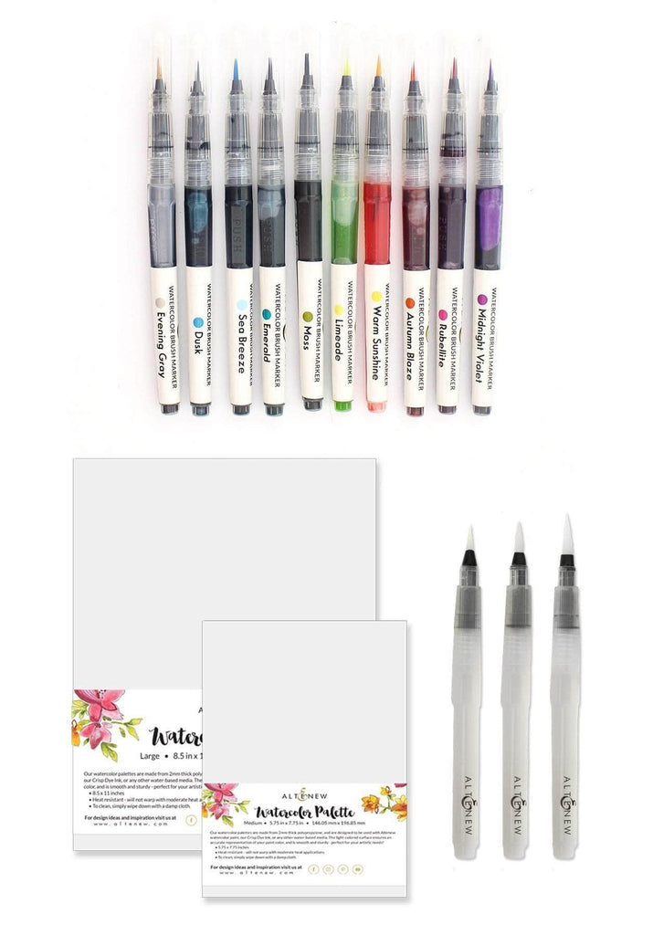 Watercolor Markers and Brushes Bundle