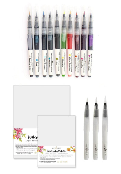 Altenew Watercolor Bundle Watercolor Markers and Brushes Bundle