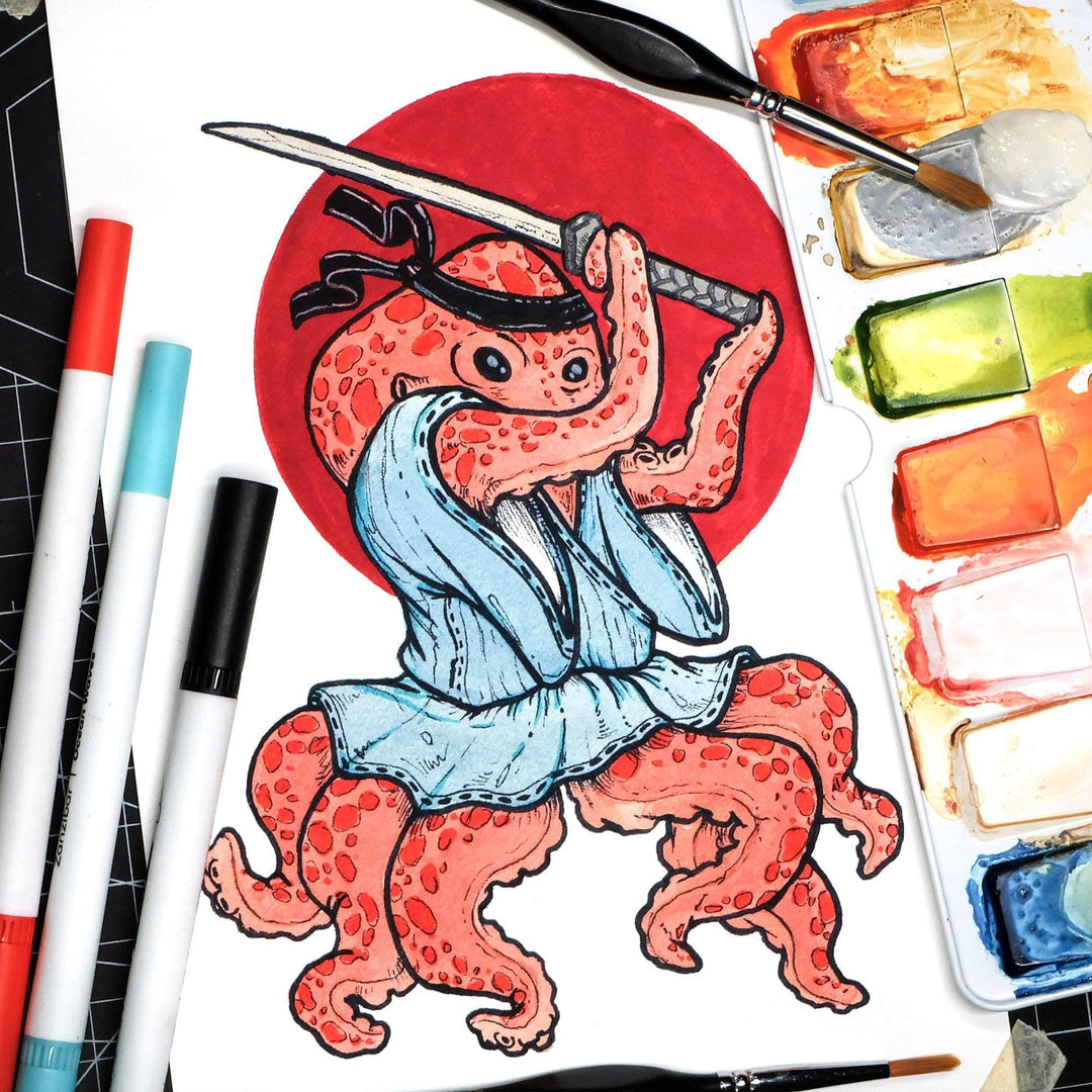 Nature’s Palette Watercolor & Coloring Book Set