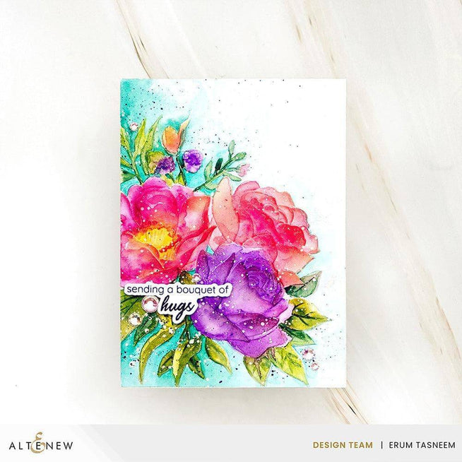 Altenew Nature’s Palette watercolor and coloring book set featuring floral illustrations and artistic designs on quality paper.