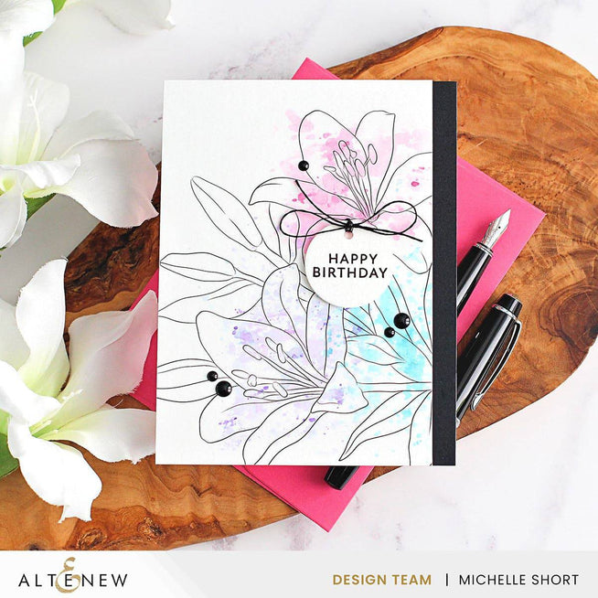 Altenew Nature’s Palette watercolor and coloring book set with nature-inspired illustrations and coloring tools.
