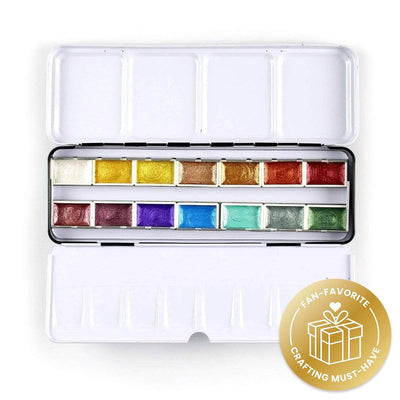 Metallic Watercolor 14 Pan Set