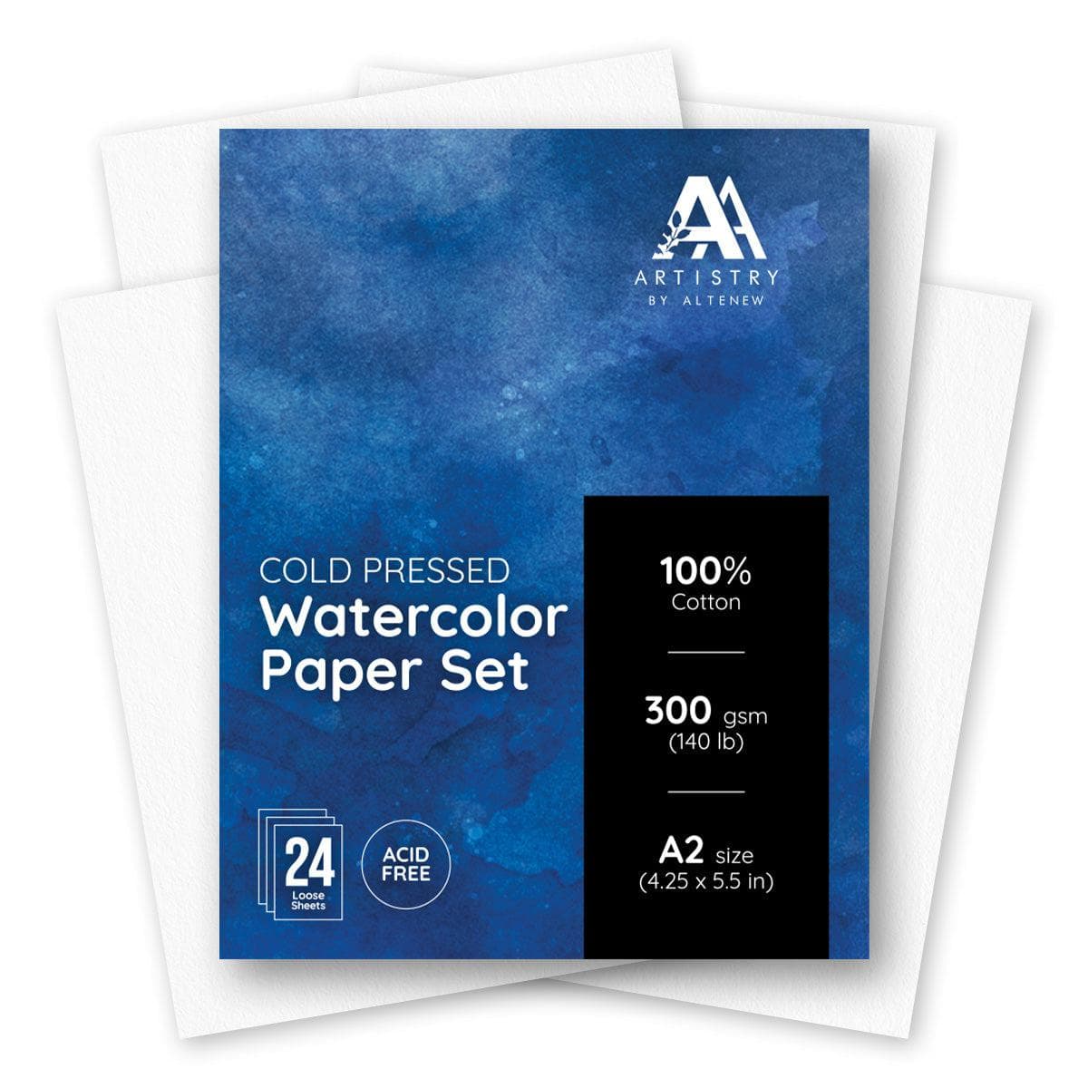 Cold Paper Watercolor Paper Set (A2 loose sheets) - Cold Pressed – Altenew